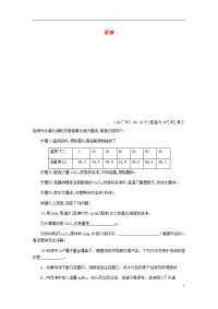 2020中考化学真题分类汇编 1 物质的构成和变化 考点4 溶液 7综合 结晶（无答案）
