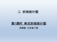 五年级数学下册二折线统计图第1课时单式折线统计图课件（苏教版）