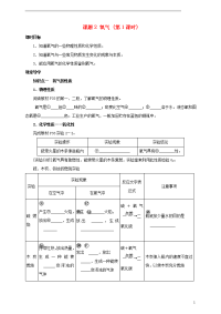 2019九年级化学上册 第二章 我们周围的空气 课题2 氧气（第1课时）课时导学案