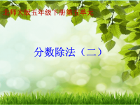 五年级下册数学课件-5《分数除法（二）》北师大版 (共15张PPT)