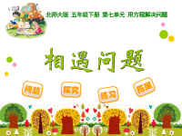 五年级下数学课件-相遇问题_北师大版（2014秋）