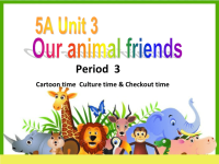 五年级上册英语课件-Unit 3 Our animal friendsC-译林版（三起）(共31张PPT)