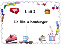 五年级上册英语课件-Unit2 Id like a hamburger 湘少版（三起）(共25张PPT)