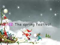 五年级上册英语课件-Unit 12 The Spring Festival (共20张PPT)