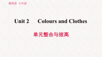 冀教版七年级英语上册习题课件 Unit 2 Colours and Clothes
