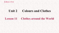 冀教版七年级英语上册习题课件Lesson 11 Clothes around the World