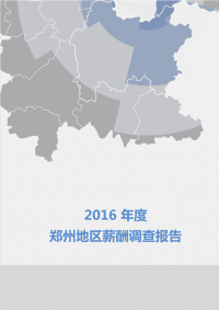 2016年度郑州地区薪酬调查报告