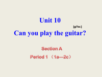 七年级英语Unit10Canyouplaytheguitar1
