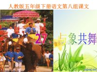 人教版五年级语文下册27与象共舞