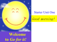 七年级英语上册StarterUnit1GoodmorningPeriod1新版人教新目标版