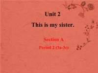 七年级英语上册Unit2ThisismysisterPeriod2SectionA3a3c新版人教新目标版