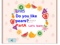 三年级下册英语Unit5 Do you like pears?