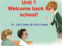 三年级英语下册Unit1Welcomebacktoschool整单元高明春