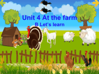 人教版pep四年级英语下册Unit4PartBLetslearn