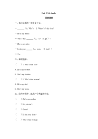Unit 2 My family 第四课时 同步练习
