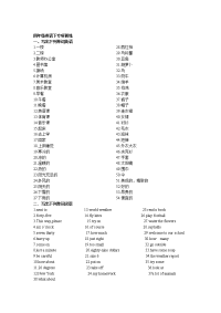 pep小学英语四年级下专项练习附答案