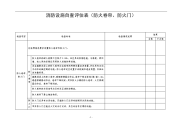 消防设施自查评估表（防火卷帘、防火门）