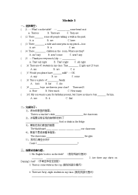 外研新标准初中英语七年级上册单元测试Module3