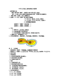 中考七年级上册地理复习提纲