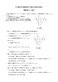 中考数学压轴题目后冲刺分类强化训练2抛物线与三角形