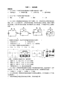 中考物理分类精粹专题十二电流电路精编精析