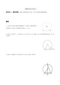 中考圆的复习资料全