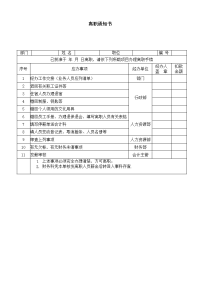 离职通知书模板