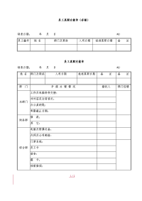 员工离职交接单