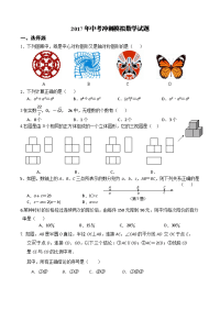 数学中考三模检测试题