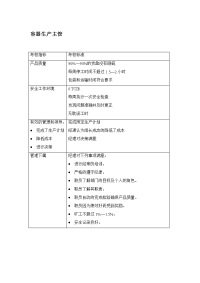 容器生产主管绩效考核表