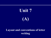 英语应用文写作课件：unit+7（A）