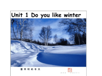 牛津译林苏教版小学英语二下《Unit 1 Do you like winter》PPT课件 (2)