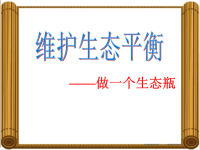教科版五年级上册科学课件-《做一个生态瓶 》 (2)