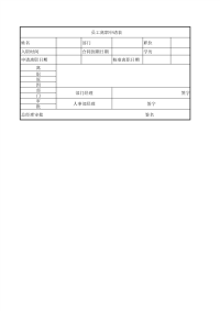 员工离职申请表新