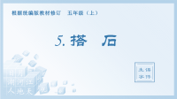 小学语文部编版五年级上册《5搭石》