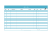 终端铺货日报表