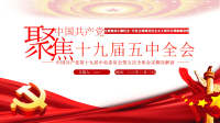 中国共产党第十九届五中全会议精神解读PPT模板