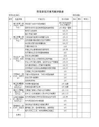 劳务队伍月度考核评价表