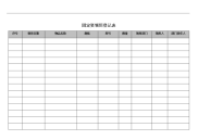 固定资产领用登记表