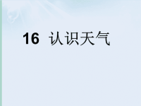 三年级科学下册第4单元天气变化16认识天气课件冀人版