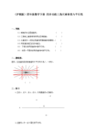 沪教版数学四下《用多功能三角尺画垂线与平行线》同步练习2