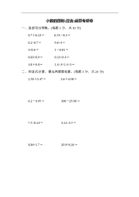 苏教版数学五年级上册期末专项复习卷含答案 (2)