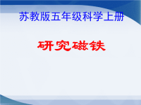 五年级上册科学课件-3研 究 磁 铁