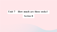 安徽省初中英语七年级上册Unit7HowmucharethesesocksSectionB小册子课件 人教新目标版