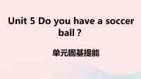 安徽省初中英语七年级上册Unit5Doyouhaveasoccerball单元固基提能课件 人教新目标版