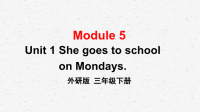 外研版三年级下册英语Module 5 Unit 1教学课件
