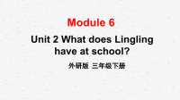 外研版三年级下册英语Module 6 Unit 2教学课件