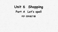人教pep四年级英语下册Unit 6 Part A 第3课时课件
