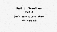 人教pep四年级英语下册Unit 3 Part A 第2课时课件
