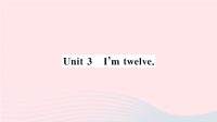 初中英语七年级上册StarterModule2MyEnglishlessonUnit3Imtwelve作业课件  外研版